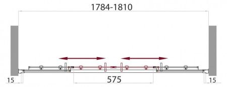 Душевая дверь BelBagno UNO-BF-2-170-M-Cr Душевая дверь BelBagno UNO-BF-2-170-M-Cr