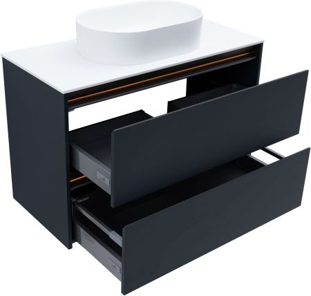 Тумба под раковину Allen Brau Activity 100 1.34014.AM антрацит матовый/олива браш, артикул 1.34014.AM