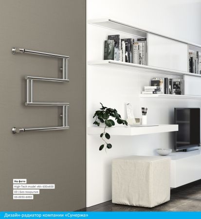 Полотенцесушитель водяной High-Tech model "M+" 600х600 (Состаренная ЛАТУНЬ), артикул 051-4050-6060