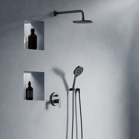 947520300 Apollo встраиваемая душевая система со смесителем для душа, черный, артикул 947520300