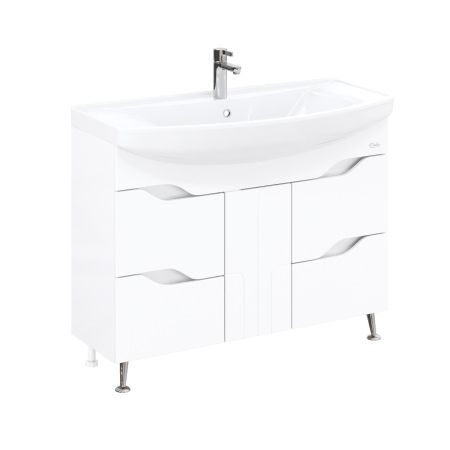 Тумба Onika Веронэлла 105 напольная, белая (ум. Стиль 105)