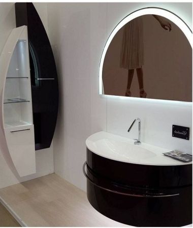 Шкаф-пенал De Aqua Эскалада RS0 L белый, артикул 00167340