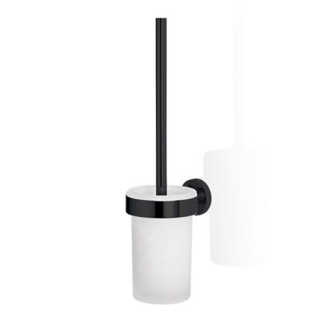 Ёршик, Decor Walther, Basic, BA WBG, ширина, мм-95, глубина, мм-120, высота, мм-355, настенный, материал колбы-стекло матовое, материал держателя-металл, цвет-черный матовый, артикул 0531060