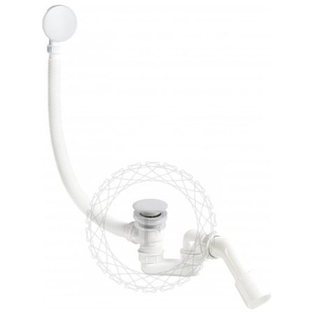 Слив-перелив (автомат, 90 см.) FILARETE FL90W, белый, артикул FL90W