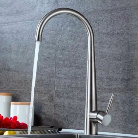 Смеситель для кухни FASHUN A54014, сатин