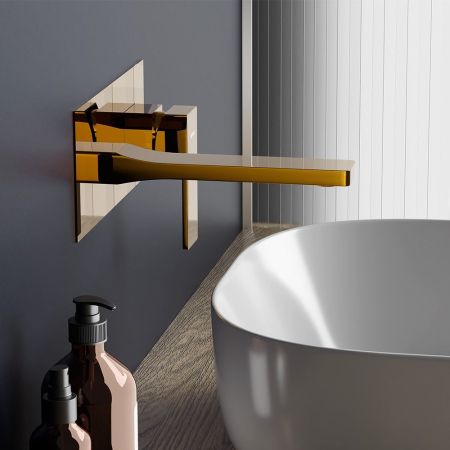 530260600 Gala, встраиваемый смеситель для раковины, золото, артикул 530260600