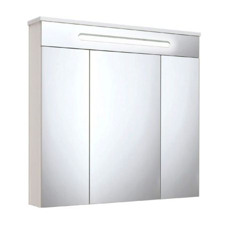 Зеркальный шкаф Runo Парма 75 4620750025854 с подсветкой Белый