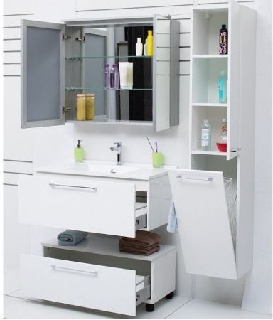 Шкаф-пенал De Aqua Тока 1БК 35 R белый, артикул 00167295