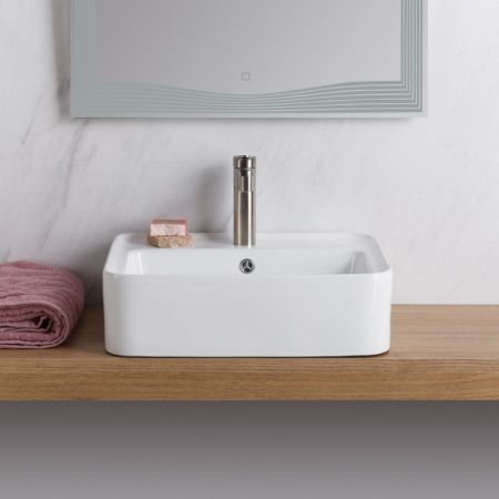 Раковина накладная BELBAGNO BB1367, артикул CZR-SAT7-Bi