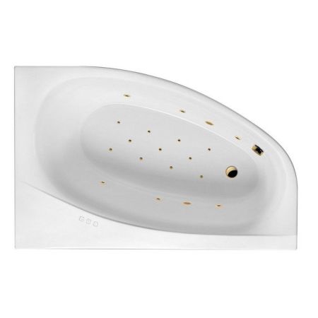 Ванна EXCELLENT Kameleon 170x110 (правая) "RELAX" (золото), артикул WAEX.KMP17.RELAX.GL