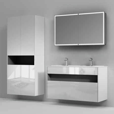 M8FFUX1201WG Func, База с нишей, 1 ящик (pull-out), 120 см, цвет белый глянец, артикул M8FFUX1201WG