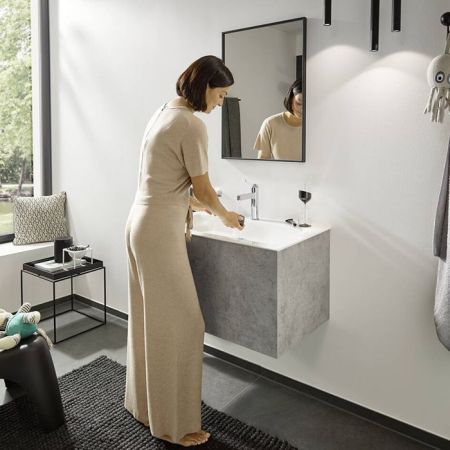 HG Finoris Смеситель для раковины 110 push-open, цвет хром, артикул 76023000