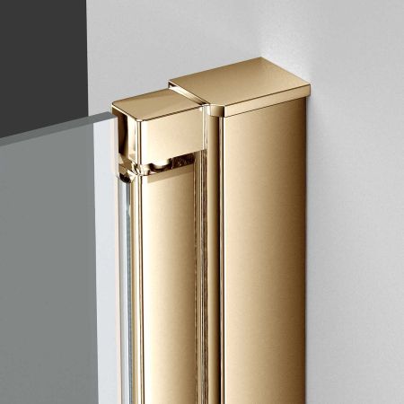 Душевые двери Vincea Душевая дверь Alpha VDP-3AL900CLG, брашированное золото, стекло прозрачное,, артикул VDP-3AL900CLG