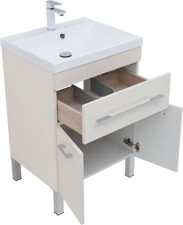 Тумба под раковину Aquanet Верона 60 крем (1 ящик, 2 дверцы), артикул 00304535