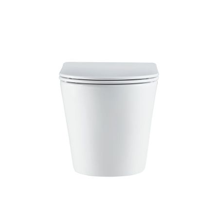 подвесные унитазы Vincea Унитаз подвесной Piatti VT1-11T Tornado, цвет белый, ультратонкое soft-close сиденье,, артикул VT1-11T