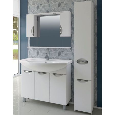 Тумба под раковину Vigo Callao 105 Белая, артикул J-0-1050(Энигма)