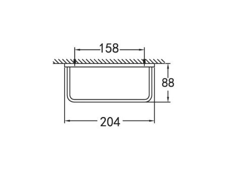 Полотенцедержатель MAXIMA CZR-F-8915A 204х88, артикул CZR-F-8915A