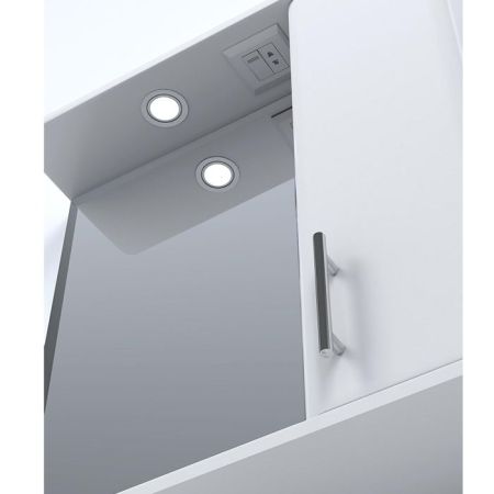 Зеркало со шкафом Vigo Vito 65 R с подсветкой Белое, артикул 20-650-Пр