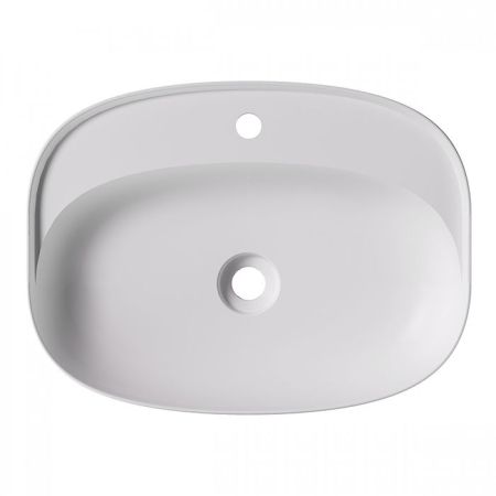 Раковина, Alice, Form, Plan Oval, ширина, мм-600, глубина, мм-450, высота, мм-120, тип установки-накладной (настольный), отверстия для смесителя-1, без перелива, донный клапан-необходимо заказать, материал-керамика, вид грязеотталкивающего покрытия-Aligla