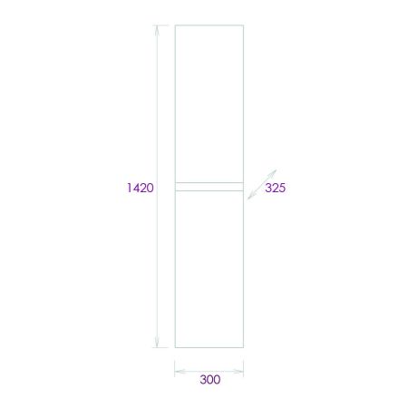 Пенал Onika Эвада 30 подвесной, белый, универсальный, артикул 403079