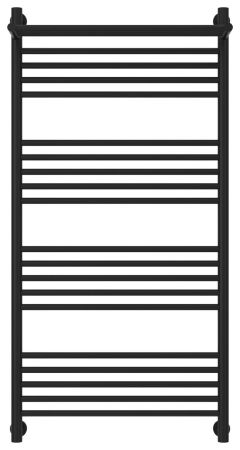 Полотенцесушитель водяной "БОГЕМА 1П +" 1200х600 (Матовый Чёрный)