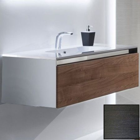 Тумба с раковиной SanVit Кубэ-1 90 kkube1090 с фактурой под дерево подвесная Венге, артикул kkube1090