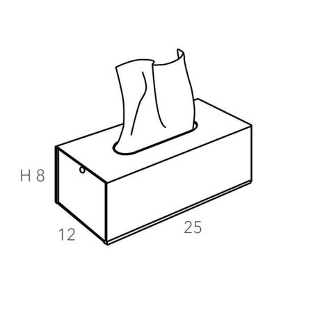ADJ Салфетница, 12х25хH8 см., цвет: эвкалипт/небесный, артикул 0026.60/50