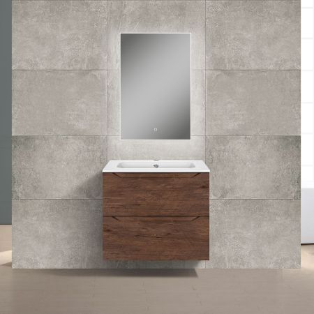 База под раковину Norma 600 подвесная, 2 выкатных ящика soft close, R.Wood, артикул VMC-2N600RW