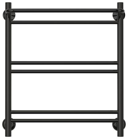 Полотенцесушитель водяной СТИЛЬЕ "Версия-Н1" 600х500 (Полка+1+2+2) П 16 (Чёрный)