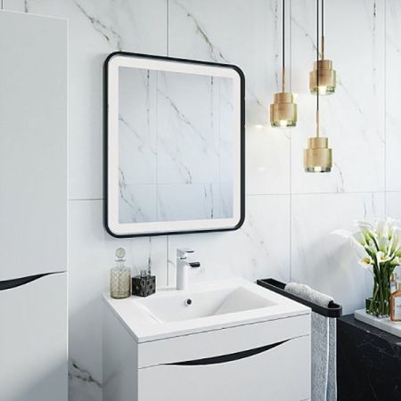 Зеркало Iddis Cloud 60 с подсветкой Черный матовый, артикул CLO6000i98