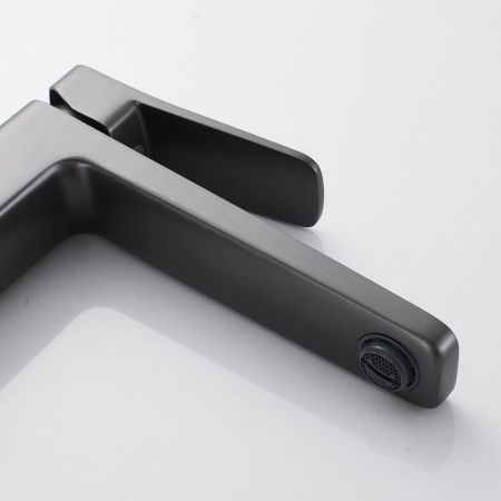 Смеситель для раковины Shevanik S9911T, оружейная сталь, артикул S9911T