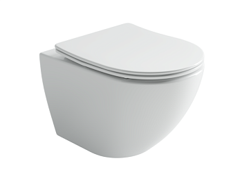 Подвесной унитаз Метрополь (Metropol) Торнадо безоободковый белый