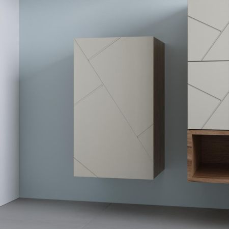 Шкаф навесной Бриклаер КРИСТАЛЛ 35х60 см, латте, артикул 4627125416996