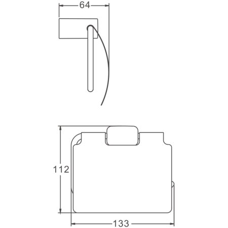 Держатель для туалетной бумаги BELZ B90903, черный, артикул B90903