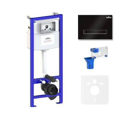 Комплект 5 в 1 инсталляции для подвесного унитаза Lavinia Boho Relfix 77010039, артикул 77010039