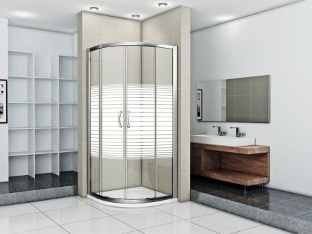 Душевой уголок Good Door Infinity R-90 90x90 профиль Хром стекло прозрачное