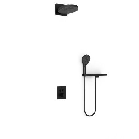 Душевой комплект Inspire VSFW-3I21T1RMB встраиваемый, термостатический, 2 режима, черный, артикул VSFW-3I21T1RMB