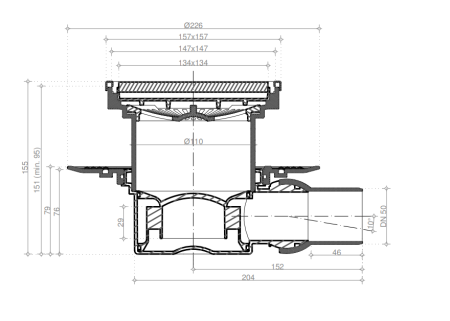 Confluo Standard 15х15 White Glass 1, артикул 13000093