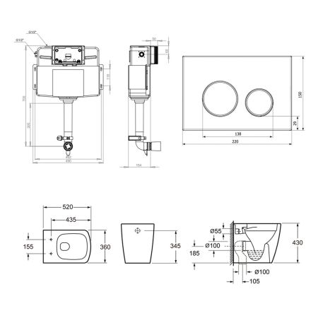 Комплект 5 в 1 Lavinia Boho Relfix Aveo 87060263, артикул 87060263