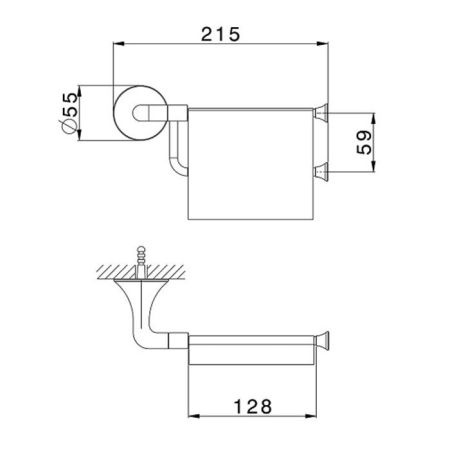 CISAL Vita Держатель бумаги с крышкой, черный матовый, артикул VI09042040 Акция