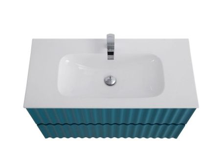 ELEGANT База под раковину подвесная с двумя выкатными ящиками, с LED подсветкой ручек. Аквамарин AM-ELEGANT-800-2C-SO-AQ-P, артикул AM-ELEGANT-800-2C-SO-AQ-P