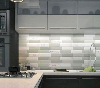 Керамическая плитка Kerama Marazzi Гамма Белый 9001 8,5х28,5 настенная