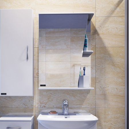 Зеркальный шкаф СанТа Акцент 50 L Белый, артикул 101001