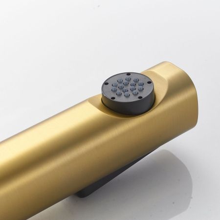 Гигиенический душ со смесителем Shevanik S4105G-1, золотой сатин