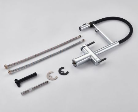 Смеситель для кухни с подключением фильтра для воды Rose R358, хром