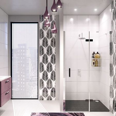 Aller BLACK MATT 10H05RB дверь правая, артикул 10H05RBLACK MATT