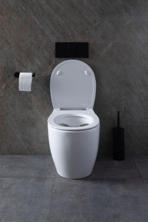 Чаша приставного унитаза Allen Brau Fantasy 4.11007.20 белый глянец, артикул 4.11007.20