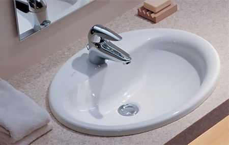 Раковина JACOB DELAFON PATIO E4155-00 (встраиваемая сверху, (56*43), белый), шт, артикул E4155-00