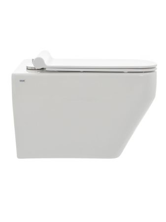 AQM2009 Унитаз подвесной с сиденьем SoftClose, технология смыва Rimless, скрытый крепеж. 525х360х370, артикул AQM2009