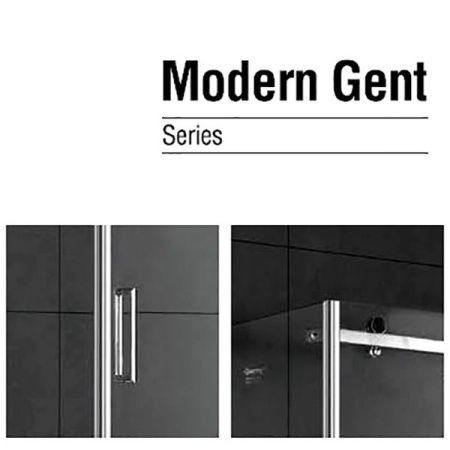 Душевая дверь в нишу Gemy Modern Gent 120х200 профиль Хром стекло прозрачное Душевая дверь в нишу Gemy Modern Gent 120х200 профиль Хром стекло прозрачное